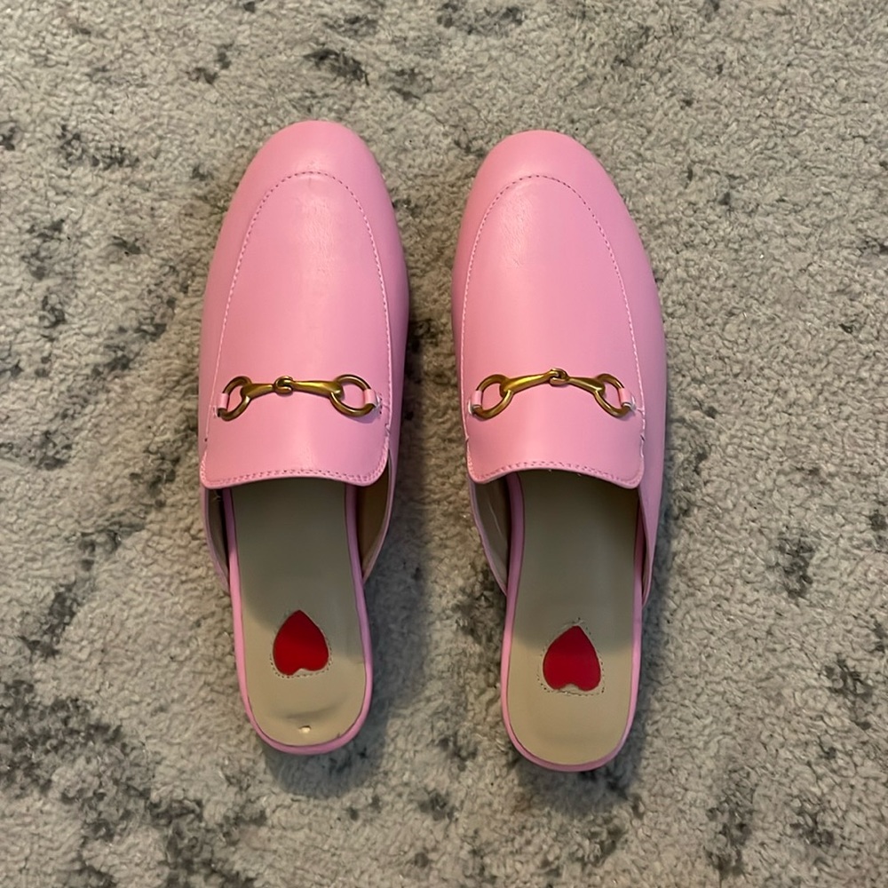 Pink mule slides from Amazon